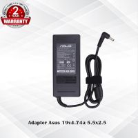 Adapter Asus 19v4.74a  5.5x2.5 / อะแดปเตอร์ เอซุส 19v 4.74a หัว*5.5x2.5* แถมฟรีสายไฟ AC *ประกัน 2 ปี