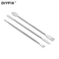 DIYFIX 3Pcs Metal Spudger Scraper Set Professional Mobile Phone Tablet PC Metal Disassembly Rods for iPhone Repairing Tools Set Tool Sets