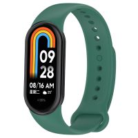 “{ --: เหมาะสำหรับ Mi Band 8 Band ซิลิโคนแบบปรับได้ซักได้สายสำรองนุ่มสายรัดข้อมือกันน้ำซักได้