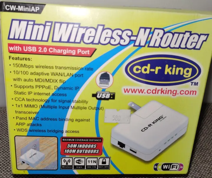 Cdr King Mini WirelessN Router Lazada PH