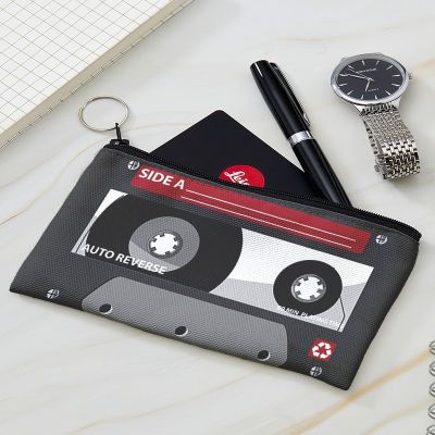 New Style Unisex Funny Retro Magnetic Tape Cartoon Picture Coin Purse Lady Wallet Pouch With A Zipper Trend Small Bag For Men