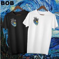 BoB-(มีของพร้อมส่ง)เสื้อยืด the heart of starry night van gogh ผ้า COTTON 100 %SMLXL2XL3XL unisex #polo