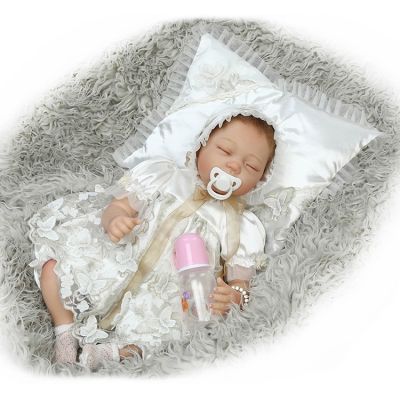 hot！【DT】™☢  22inch 55cm new design  reborn baby doll lovely close eye silicone vinyl soft real touch gifts