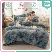 Bộ chăn ga gối nỉ lông Tặng kèm gối trái tim 25 màu- Set 6 món nhập khẩu