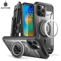 SUPCASE For iPhone 14 Pro Max Case 6.7“ 2022 UB Pro Mag Full-Body Rugged Belt-Clip Case with Built-in Screen Protector Kickstand
