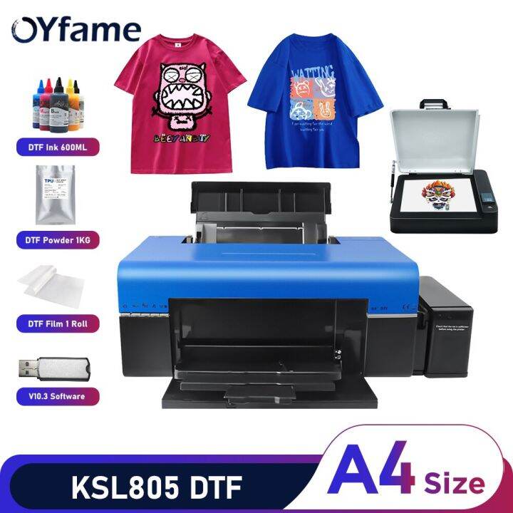 Oyfame A4 DTF Transfer Printer A4 L805 Tshirt Printer Directly To Film ...