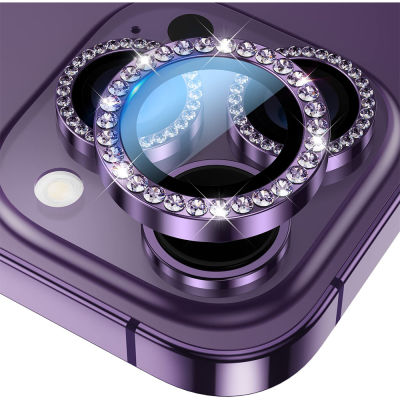 G Litter เพชรกล้องเลนส์ที่ครอบสำหรับ 14พลัส13 Pro Max 14Pro กระจกฟิล์มป้องกันหน้าจออุปกรณ์เสริม