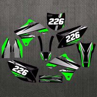 Customized KXF 450/250 GRAPHICS BACKGROUND DECALS STICKERS for Kawasaki KX250F KXF250 2009-2012 for KX450F KXF450 2009 2010 2011