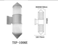 ไฟผนัง 2หัว 9x30cm. กลม บอดี้เทา (TSP-100E)