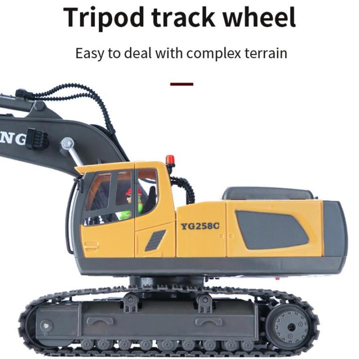 aov-2-4กิกะเฮิร์ตซ์การควบคุมระยะไกลรถขุดของเล่นสำหรับเด็ก1-20-rc-ตีนตะขาบรถขุดของเล่น680-หมุนรถบรรทุก11ช่อง-cod-จัดส่งฟรี