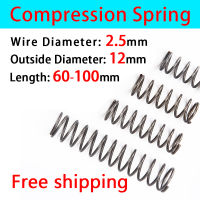 สินค้าเฉพาะจุด escopic Spring Return Spring Compressed Spring Line Diameter 2.5Mm,External Diameter 12Mm,Length 60Mm-100Mm