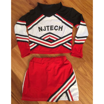 110-170cm Japanese School Uniform Girls Tops+skirt Student Cheerleading Costumes Full Sleeve Boys Aerobics Dance Clothing Set
