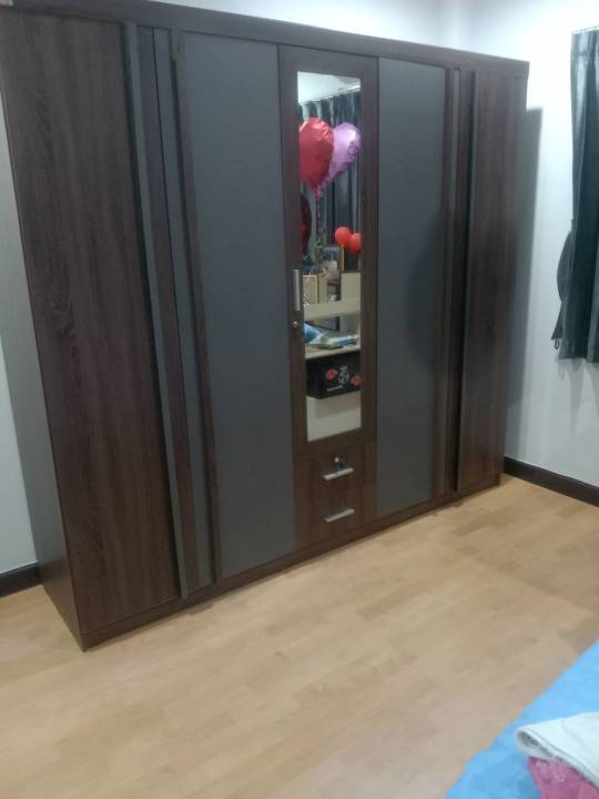 ตู้เสื้อผ้า-havana-222-cm-model-w-700-a-ดีไซน์สวยหรู-สไตล์เกาหลี-5-ประตูบานเปิด-สินค้าขายดี