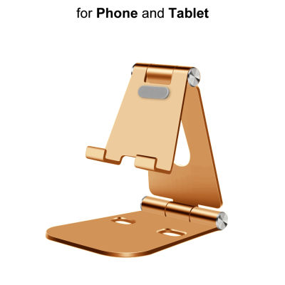 Adjustable Aluminum Stand for Mobile Phone Tablet Foldable Portable Desk Holder for Smartphone iPhone Samsung iPad (Multi Color)