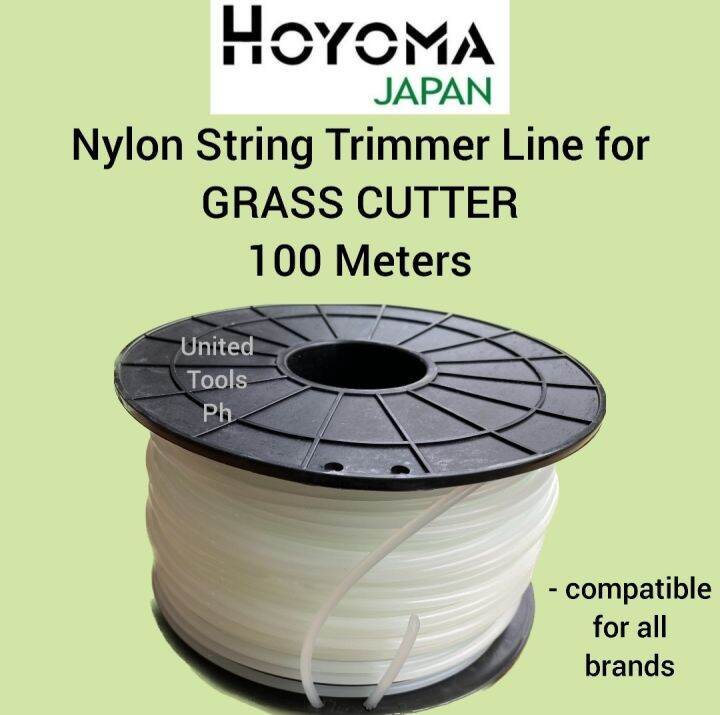 HOYOMA Nylon String Trimmer Line for Grass Cutter 100 Meters Lazada PH