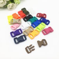 10 pcs 3/8 quot;(10mm) Colorful Curved Side Release Buckle Clasps For Paracord Bracelet Backpacks Clothes Bags Parts