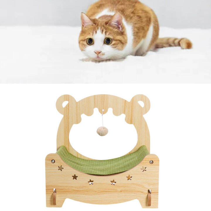 Wooden Pet Bed Large Space Cat Bed All Seasons for Indoor Lazada PH