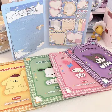  Cute Sticky Notes Anime Kitty Sticky Notes Set Fun School  Supplies Kawaii Office Supplies (A) : Office Products
