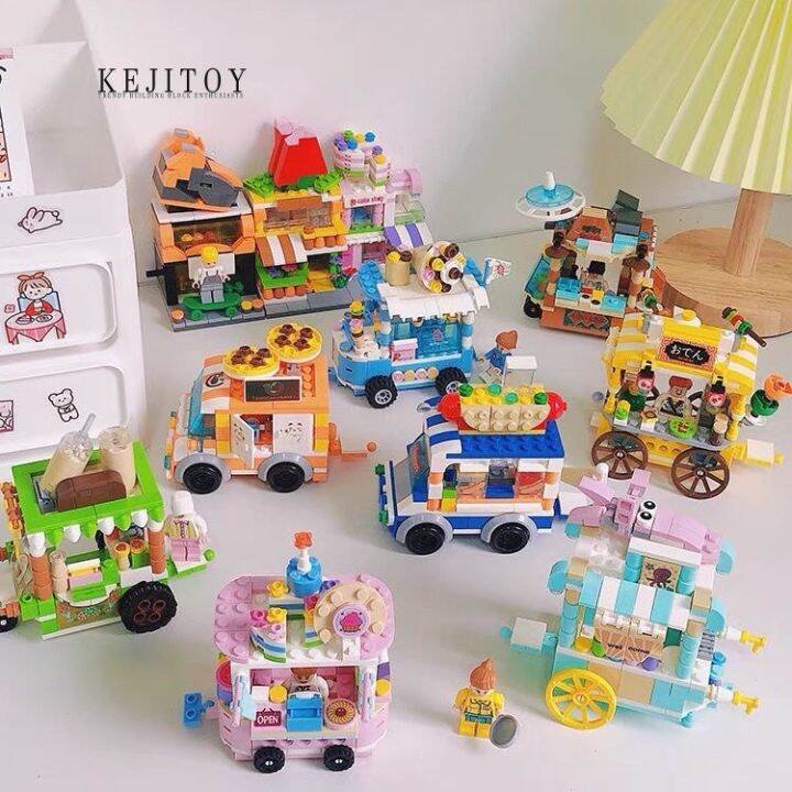 พร้อมส่ง-บล็อกตัวต่อ-รูปตึกถนน-ขนาดเล็ก-ของเล่นเสริมการศึกษา-สําหรับเด็ก