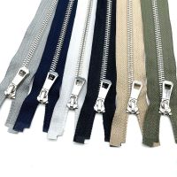 35/45/55/65/75/85cm 5 Colorful High Quality Open-end Auto Lock Gold Metal Zipper DIY Handcraft For Clothing Pocket Garment Shoe