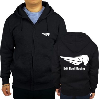 yii8yic Buell Ebr 1190 Men เสื้อแจ็คเก็ตมอเตอร์ไซค์ซิปขึ้น Hoodies Hoody