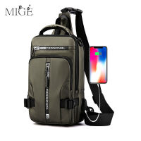 Mens Shoulder Bags USB Charging Crossbody Bags Men Anti Theft Chest Bag School Summer Short Trip Messengers Bag Handbag Bolsas