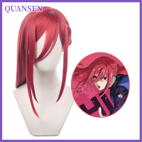 QUANSEN Anime Blue LOCK hyoma chigiri คอสเพลย์วิกผมสีแดงผมทนความร้อนวิกผม