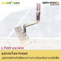 SFS-L-Feet แนวตรง | อุปกรณ์สำหรับยึดระหว่างรางกับหลังคาเมทัลชีท แคล้มยึดเมทัลชีท สำหรับยึดแผงโซล่าเซลล์