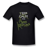 T-shirt เสื้อยืด พิมพ์ลาย Keep Calm And Avada Kedavra แฟชั่นสําหรับผู้ชายS-5XL  Z9NP