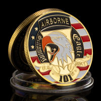 เหรียญทหาร 101st Airborne Division ของที่ระลึก USA Army สะสมเหรียญที่ระลึกชุบทองเหรียญท้าทาย-Daoqiao