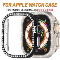 Diamond Bumper Protective Case for Apple Watch 8 49mm 45mm 41mm For IWatch Series7 6 5 SE 44mm 42mm 38mm Shell Frame Accessories