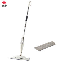 END # Rotatable Water Spray Mop Sweeper Wet Dry Use Easy Cleaning Flat Mop For Floor Mop Home Office Floor Portable สะดวกในการหมุนสเปรย์น้ำเปียกแห้งใช้ทำความสะอาดง่ายแบน