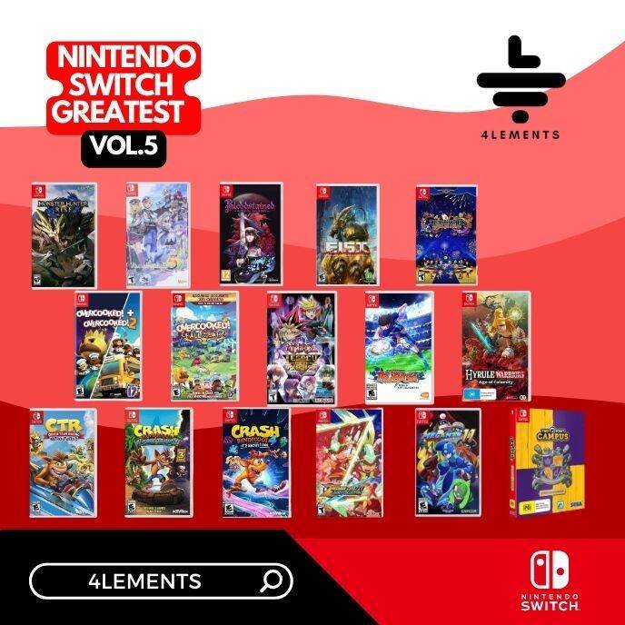 รวมเกมฮิต NINTENDO SWITCH GREATEST HITS VOL.5 Lazada.co.th