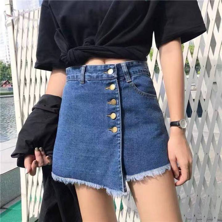 fashionjeans-shop-กางเกงกระโปรงแฟชั่นแบบใหม่พร้อมส่ง-สไตล์เกาหลี-รุ่น-2036