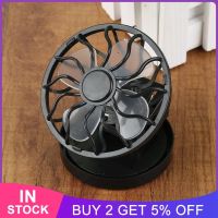 【YF】 Solar Power Fan USB Mini Desk Portable Cooler Hand Held Clip-on Cool Black For Camping Hiking Fishing Outdoor Tools