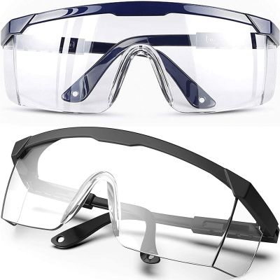 1pcs Safety Goggles Eye Protecting Glasses Transparent Lab Industrial Work Anti-Splash Wind Dust Proof Goggles Glasses Supplies Goggles