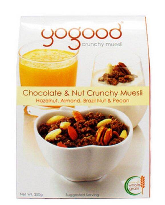 Yogood Chocolate Nut & Crunchy Muesli 350gm Lazada