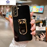 AnDyN Casing Case For Samsung Galaxy S21 Ultra 5G S22 Ultra S21 Plus s22 plus 4G S21 FE 5G 4G S21+ Case With Panda Folding Bracket Stand Soft TPU Phone Case Full Cover Casing Rubber Case