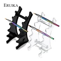 ERUIKA 1Set Acrylic Makeup Nail Brush Holder Brushes Pen Stand  for Displaying Manicure Art Tool Nails Salon Accessory Artist Brushes Tools