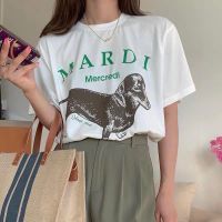 เสื้อยืดแขนสั้นคอกลมเสื้อยืดโอเวอร์ไซร์mardiCotton 100%  [S-5XL]S-5XL