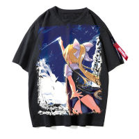 AIR Kamio Misuzu ผู้ชายฤดูร้อนเสื้อยืดแขนสั้นสำหรับสตรี Tees เสื้อยืดสีดำสำหรับทั้งหญิงและชายแขนสั้นวัยรุ่น Streetwear Harajuku Ripped กราฟิกพิมพ์เสื้อ