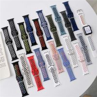 Silicone Bracelet for Apple Watch Band 40mm 45mm 41mm 44mm 42mm 38mm Correa IWatch Series 3 4 5 6 SE 7 8 Ultra 49mm Strap