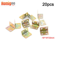 Homigoo 20 ชิ้นสแตนเลส 90 องศามุมสนับสนุนเป้าเสื้อกางเกงร่วมสนับสนุนรัดเฟอร์นิเจอร์ตู้หน้าจอผนังชั้นวางยืน