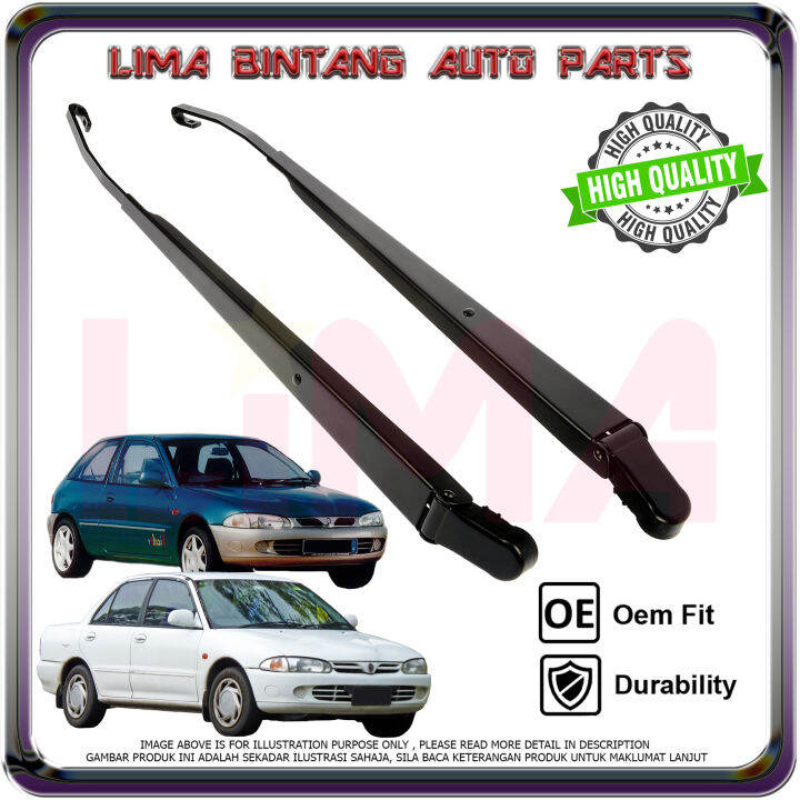Proton Wira , Wira Aeroback , Satria Front / Rear Wiper Arm High