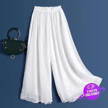 Shop Korean Wide Leg Trouser Pants For Women High Waist Loose Casual Baggy  Suit Pants Straight Cut Pants with great discounts and prices online - Nov  2023