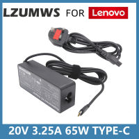 20V 3.25A 65W USB Type C อะแดปเตอร์ชาร์จไฟ Ac สำหรับ Lenovo Thinkpad X1คาร์บอน Yoga5 X270 X280 T580 P51S P52S E480 E470