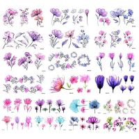 Tattoo Stickers Flower Waterproof Temporary Tattoo Lady Girl Color Flower Tattoo Sticker Body Art Realistic Tattoo for Women Men