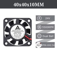 2ชิ้น Gdstime 4010 Dc ไร้แปรง24V คูลเลอร์40*40*10มม. ชิ้นส่วนเครื่องพิมพ์3d 4ซม. หม้อน้ำขนาดเล็กคู่40มม. พัดลมทำความเย็นเสียงรบกวนต่ำ