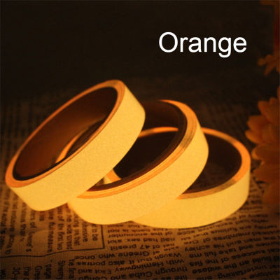 Reflective Glow Tape Self-Adhesive Sticker Removable Luminous Tape Fluorescent Glowing Dark Striking Warning Tape 3M Length