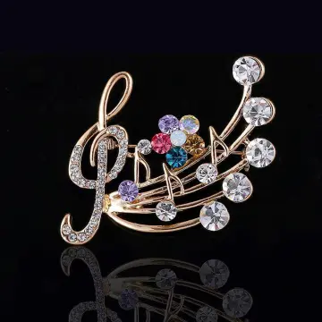 GFM High Quality Music Note Brooch Birthday Mother's 